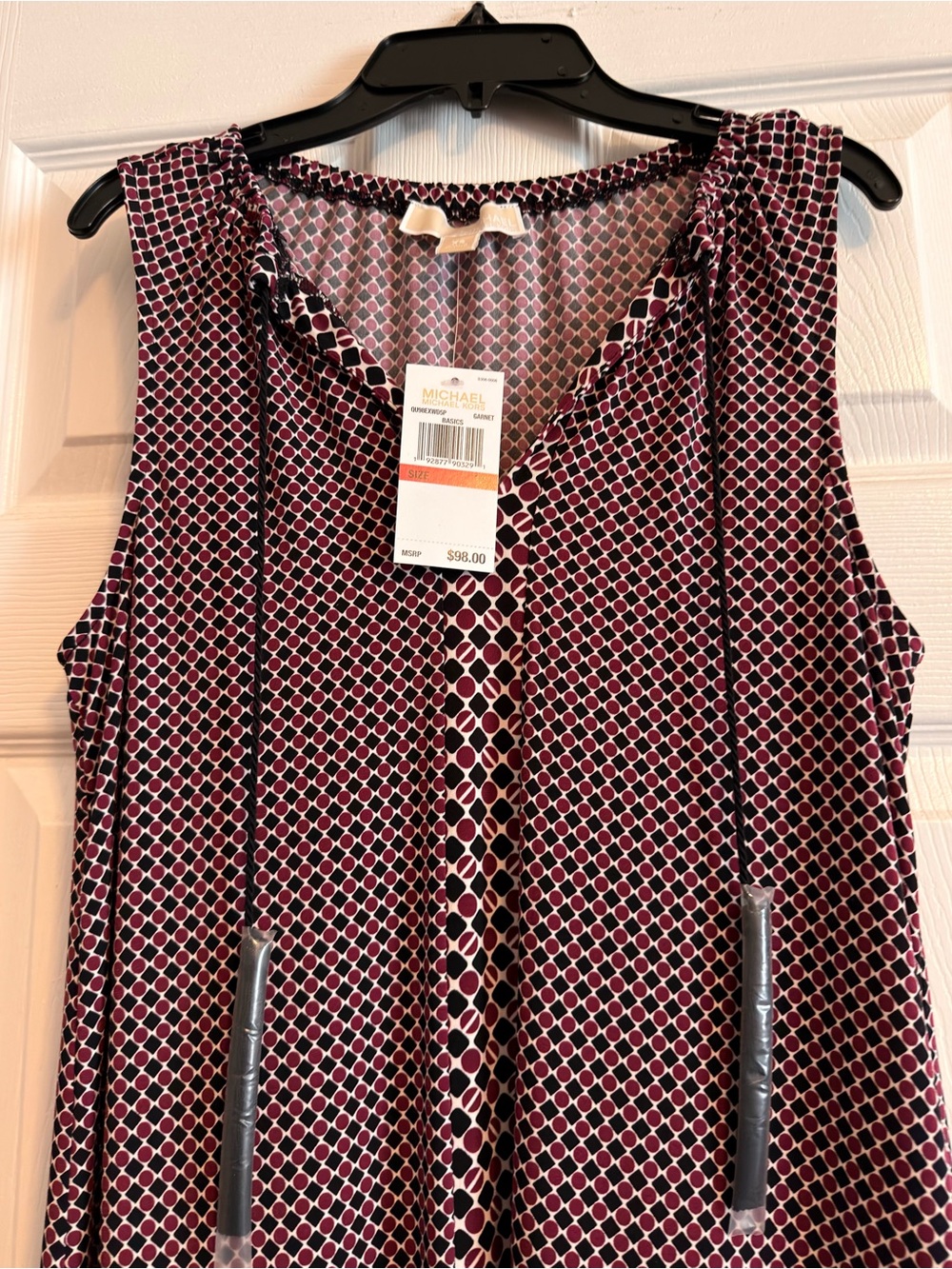 Michael Kors Garnet Geometric Midi Dress - Multicolor - Picture 2 of 5
